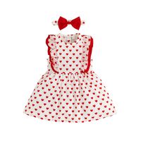 Cute Printing Polyester Girls Dresses sku image 4