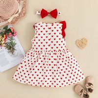 Cute Printing Polyester Girls Dresses main image 2