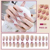 Chessboard Lattice Disassembly Removable Nail Stickers Fake Nails sku image 9