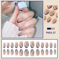 Chessboard Lattice Disassembly Removable Nail Stickers Fake Nails sku image 10
