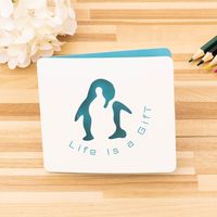 Fashion Cute Penguin Elk Holiday Greeting Card sku image 6