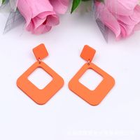 Simple Style Square Arylic Stoving Varnish Women's Earrings 1 Pair sku image 1