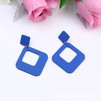 Simple Style Square Arylic Stoving Varnish Women's Earrings 1 Pair sku image 6