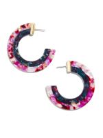 1 Pair Simple Style C Shape Stoving Varnish Alloy Acetic Acid Sheets Ear Studs sku image 1