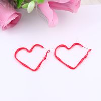 Simple Style Star Heart Shape Arylic Stoving Varnish Women's Earrings 1 Pair sku image 6