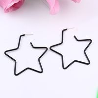 Simple Style Star Heart Shape Arylic Stoving Varnish Women's Earrings 1 Pair sku image 9