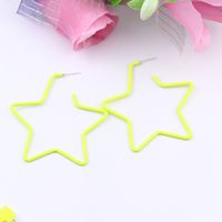 Simple Style Star Heart Shape Arylic Stoving Varnish Women's Earrings 1 Pair sku image 12