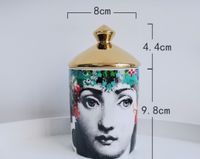Export European Style Home Decoration Ceramic Candle Jar sku image 20