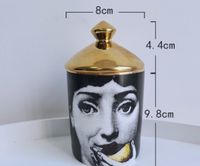 Export European Style Home Decoration Ceramic Candle Jar sku image 6
