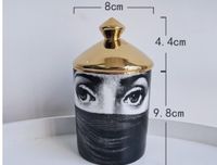 Export European Style Home Decoration Ceramic Candle Jar sku image 10