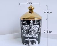 Export European Style Home Decoration Ceramic Candle Jar sku image 14