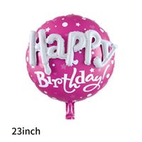 Valentine's Day Birthday Round Letter Heart Shape Aluminum Film Party Balloons 1 Piece sku image 1