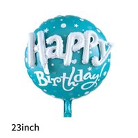 Valentine's Day Birthday Round Letter Heart Shape Aluminum Film Party Balloons 1 Piece sku image 2
