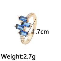 Mode Geometrisch Kupfer Überzug Zirkon Offener Ring 1 Stück main image 4