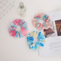 Basic Color Block Cloth Elastic Band Hair Tie 1 Piece main image 3