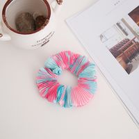 Basic Color Block Cloth Elastic Band Hair Tie 1 Piece sku image 2