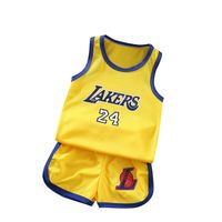 Sports Letter Patchwork Polyester Boys Clothing Sets main image 5