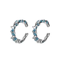 Fashion Irregular Silver Epoxy Ear Clips 1 Piece main image 3