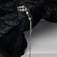 Fashion Tassel Silver Beaded Plating Chain Ear Clips 1 Piece sku image 1