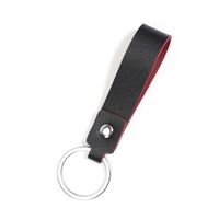 Simple Style Round Solid Color Pu Leather Alloy Unisex Bag Pendant Keychain 1 Piece sku image 8