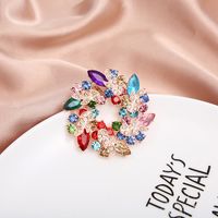 Fashion Animal Flower Notes Alloy Plating Inlay Rhinestones Opal Women's Brooches main image 3
