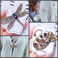 Simple Style Rabbit Swan Butterfly Alloy Plating Hollow Out Inlay Rhinestones Women's Brooches main image 3