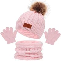 Children Unisex Fashion Letter Handmade Wool Cap sku image 2