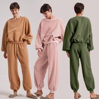 Fashion Solid Color Pajama Sets Polyester Pants Sets Lingerie & Pajamas main image 1