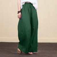 Women's Daily Casual Solid Color Full Length Wide Leg Pants main image 3