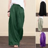 Women's Daily Casual Solid Color Full Length Wide Leg Pants main image 1