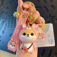 Cute Dog Pvc Women's Bag Pendant Keychain main image 5