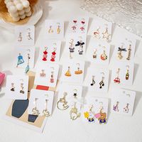 Fashion Cat Horse Alloy Plating Women's Drop Earrings 1 Pair main image 2