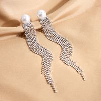 Mode Feuille Fleur Alliage Gland Placage Perles Artificielles Femmes Boucles D'oreilles Boucles D'oreilles 1 Paire sku image 4