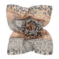 Women's Fashion Leopard Chiffon Patchwork Silk Scarves main image 2