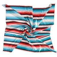 Women's Fashion Stripe Satin Printing Silk Scarves main image 5