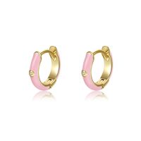 Boucles D&#39;oreilles Simples En Zircon De Couleur Unie En Gros Bijoux Nihaojewelry sku image 12
