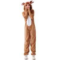 Santa Claus Dress Up Cosplay Christmas Elk Animal Adult Holiday Costume sku image 6