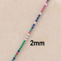 Fashion Geometric Copper Inlay Zircon Necklace 1 Piece sku image 4