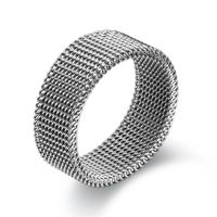 Hip-hop Geometric Stainless Steel Plating Rings sku image 7