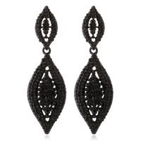 Wholesale Jewelry 1 Pair Fashion Water Droplets Alloy Rhinestones Drop Earrings main image 3