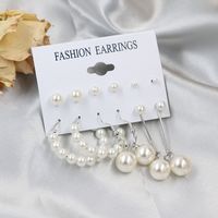 1 Set Fashion Triangle Heart Shape Butterfly Artificial Crystal Imitation Pearl Alloy Women's Earrings sku image 22