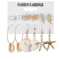 1 Set Fashion Triangle Heart Shape Butterfly Artificial Crystal Imitation Pearl Alloy Women's Earrings sku image 9
