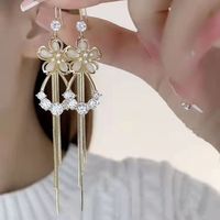 1 Pair Fashion Letter Square Heart Shape Inlay Imitation Pearl Alloy Artificial Gemstones Earrings sku image 151