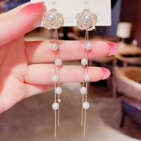 1 Pair Fashion Letter Square Heart Shape Inlay Imitation Pearl Alloy Artificial Gemstones Earrings sku image 146