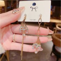 1 Pair Fashion Letter Square Heart Shape Inlay Imitation Pearl Alloy Artificial Gemstones Earrings sku image 157