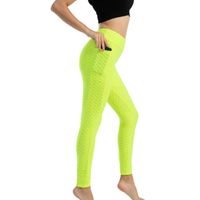 Women's Fashion Solid Color Polyester Pocket Active Bottoms Leggings main image 3