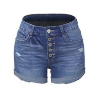 Women's Daily Casual Solid Color Washed Shorts main image 4