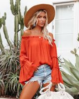 Women's Blouse Long Sleeve Blouses Pleated Streetwear Solid Color main image 1