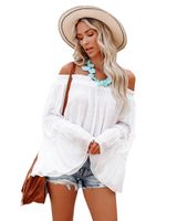 Women's Blouse Long Sleeve Blouses Pleated Streetwear Solid Color main image 4