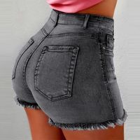 Women's Daily Fashion Solid Color Shorts Washed Jeans Shorts main image 6